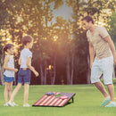 Cornhole Set 4x2 and 3X2 Regulation Size Corn Holes Sets with Carrying Bags & 8 Bean Bags Cornhole Boards Bean Toss Games for Adults Family Outdoor Beach Lawn Outside Backyard Games | Classic Flag 3’x2’ — 3