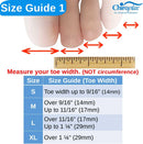 Chiroplax Toe Cap Sleeve Cushion Bunion Protector Separator, 5 Pack M 2