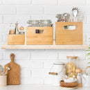 YBM Home Bamboo Storage Boxes with Handle, Organization Storage for Kitchen, Living Room, Bathroom, Office, Large — 3
