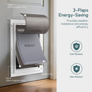 Baboni Dog Door for Door,3-Flap,Durable Plastic Frame,Large — 2