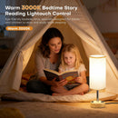 MOICO Table Lamp for Bedroom, Touch Nightstand Lamp with 10W USB Charging — 8