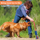 wodoca Dog Tug Toy, Dog Toys for Aggressive Chewers, Strong Squeak Rope Toy