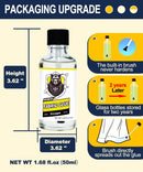 PHIXBEAR Mighty Fabric Glue Permanent in Glass Bottle with Brush, Waterproof Washable Liquid Stitch Fabric Glue,… — 2
