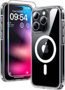 TAURI for iPhone 16 Pro Max Case, Compatible with MagSafe, Clear photo 1