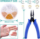 Split Rings for Jewelry Making, Caffox 700pcs Small Split Ring with Split Ring Pliers, Double Closed Jump Rings… — 4