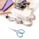 Small Sewing Scissors 3.6Inch Scissors with Leather Scissor Cover | Silver Blue | 3.6 inch — 5