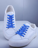 Teskyer Shoe Laces for Sneakers, 4 Pairs Flat Shoelaces | Sky Blue — 3