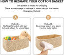 MiniArk Small Storage Baskets for Organizing | Closet Organizer Bins | Shelf Toy Basket | Woven Rope Baskets | Cube Decorative Box | Shallow Basket | L11.5xW7.5xH4.7| Brown — 7