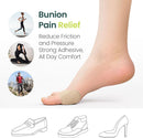 Bukihome Bunion Pads to Wear with Shoes - 48 Pcs Moleskin for Feet - Water-Resistant - Bunion Pain Relief Cushions for All-Day Comfort & Protection (Multi-Size) | Multi-Size (Pack of 48) | Beige — 5