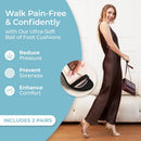 Mind Bodhi Ball of Foot Cushions for Women - 2 Pairs - Clear Gel 2