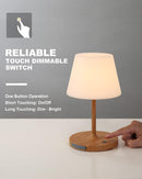 WEILAILUX Outdoor Table Lamp, Shower Lamp Waterproof (Wood Grain H9.6in) — 5