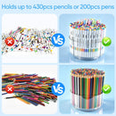 JIKIOU 430pcs Acrylic Pencil Holder Marker Organizer 360-Degree Rotating — 2