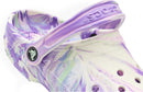 Crocs Kids Classic Watercolor Marbled Clog – Purple/Multi Glow — 6