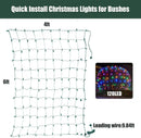 Led Christmas Net Lights Outdoor Christmas Decorations 120Led 6Ftx4Ft UL Certified Connectable Waterptoof Mesh Net Lights for Trees Bushes Shrubs Garden Outdoor Christmas Decorations(Multicolor) — 7