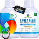 Craft Resin Crystal Clear Epoxy Resin Kit - Food Safe, UV Resistant - 34 Oz — 1