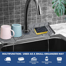 BFONS Silicone Faucet Handle Drip Catcher Drying Tray Mat Dish Soap Sponge Holder Accessories Gadgets for Kitchen… — 3
