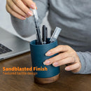 Ceramic Pen Holder for Desk, Pencil Cup, (Royal Blue, Set / 1) — 3