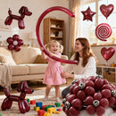 Burgundy Long Balloons Premium 260 Twisting Balloons Animals Magic for Birthday Kids Wedding Party Supply 100pcs — 6