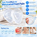 6 Pairs Metatarsal Pads Ball of Foot Cushions Clear 3