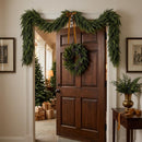 6FT 1Pcs Christmas Cedar Garland with Lights Realistic Faux Pine Garlands — 8