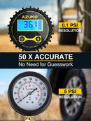 Digital Tire Inflator with Pressure Gauge, 200 PSI, Heavy Duty Air Compressor…