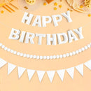 CANREVEL 3 PCS Pre-Strung 3D Happy Birthday Banner Decorations, White — 1