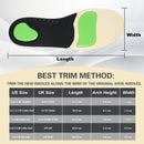 Bacophy Kids Arch Support Orthotic Insoles, Children Pu Cushioning Inserts, Shock Absorption Velvet Surfaces Deep Heel Cup Inner Sole for Plantar Fasciitis, Flat Feet, Feet Heel Pain Relief - Multi-colored — 2