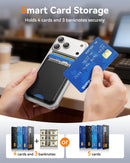 for MagSafe Wallet, 5 Card Holder, Slim Leather Magnetic Wallet for iPhone 18/17/16/15/14/13/12 Pro Max Plus Air Series, 1 Card Slots & 1 Cash Slot,Black photo 2