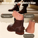 Cedar Boot Trees for Men&Women-Boot Shaper, Natural Aromatic Cedar Wood, Durable Metal Components-Extend Boot Lifespan — 4