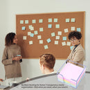 Sticky Notes Holder，Clear Acrylic 3" x 3" Post it Note Holder Dispenser for Desk, Computer Screen, Classroom Office Organizer, Light Blue — 4