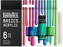 Liquitex BASICS Acrylic Paint Set, 6 x 22ml (0.74-oz) Tube, Metallics — 1