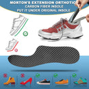 Morton's Extension Orthotic, Carbon Fiber Insole 1 Pair, Rigid Foot Support Insert for Morton's Toe, Turf Toe, Hallux Limitus, Hallux Rigidus, Arthritis (235mm -Women's Size 8-8.5, Men's 7-7.5) Black — 2