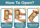 BSIRI ATM Wooden Money Puzzle Box for Cash Gift Card Holder Fun Trick Box — 3