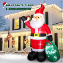 7 FT Christmas Inflatable Santa Claus with Gift Bag, Blow up Giant Santa Claus Indoor Decoration, Built-in LED Lights for Lawn Patio Garden Home Display Hall Xmas Holiday Vacation Party Outdoor Decor — 2