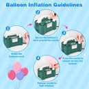 Electric Balloon Pump, Portable Electric Balloon Blower Machine Balloon Air Pump Dual Nozzle 110V 600W Balloon Inflator for Party Decorations | Dark Green — 4