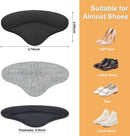 4 Pairs Heel Pads Heel Grips Liner for Loose Shoes, Heel Cushion Pads Heel Inserts for Shoe Too Big Men Women- Ultra Soothing Heel Protectors for Heel Pain, Heel Slipping, Blisters, Friction(Black) — 2