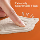 Back of Heel Cushion Pads, Adhesive Heel Grips Inserts for Women Men, Reusable Heel Guards Liners for Loose Shoes, Too Big Boots, Improve Shoe Fit, 2pcs-Black+4pcs-Beige — 5