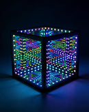 Nobiggie Infinity Mirror Cube Light, Hypercube RGB Lighting, Black, 6 in — 1
