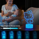AIHYING Cat Night Light Cute Night Light - Anime Charater 16 Color Change Decor Kitty Lamp with Remote, Dim,… — 7