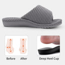 Litfun Orthopedic Slippers for Women Arch Support House Shoes - Grey — 4