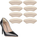Heel Grips Inserts for Loose Shoes, Self-Adhesive Heel Cushion Pads for Shoes Too Big, Soft Heel Protectors for Blisters, Heel Pain, Slipping, and Rubbing – Improved Shoe Fit (Beige, 4 Pairs) - Beige | 4 pairs — 1