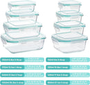 Vtopmart 8 Pack Glass Food Storage Containers with Lids Green — 2