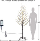 LIGHTSHARE 6FT 240L LED Star Light Tree, for Home Festival Party Christmas, Indoor and Outdoor Use, Warm White — 7