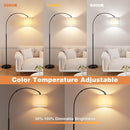 Ambimall 70" Dimmable Arc Floor Lamp with Remote, Color Temp Adjustable — 4