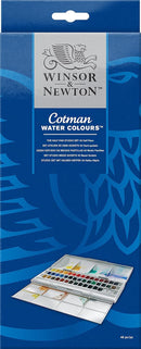 Winsor & Newton Cotman Watercolor Paint Set, 45 Half Pan Studio Set — 1