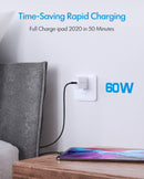 CLEEFUN USB C to USB C Cable 3ft, 5-Pack C to C Cable Fast Charging 60W 4