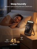 Warmco D4 Battery Powered Camping Fan 20000mAh, LED Lantern | Black — 4