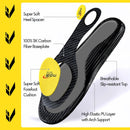 Pro-Grade Carbon Fiber Athletic Insoles, Black, Performance Sport Inserts, Breathable Design for Soccer, Basketball, Running (US Men 10.5-11, Women 12-12.5) — 4
