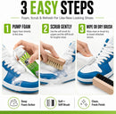 Shoe Cleaner Sneakers,8.5oz Shoe Cleaning Kit with 2 Brush,Shoe Cleaning Removes Dirt and Stain for White Shoes, | With Suede Cleaner Kit — 7