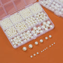 Hudinsun 1200 Pcs Pearl Beads for Jewelry Making, 5 Size Round Pearls for Bracelets Making Kit Small Pearl Filler… — 7